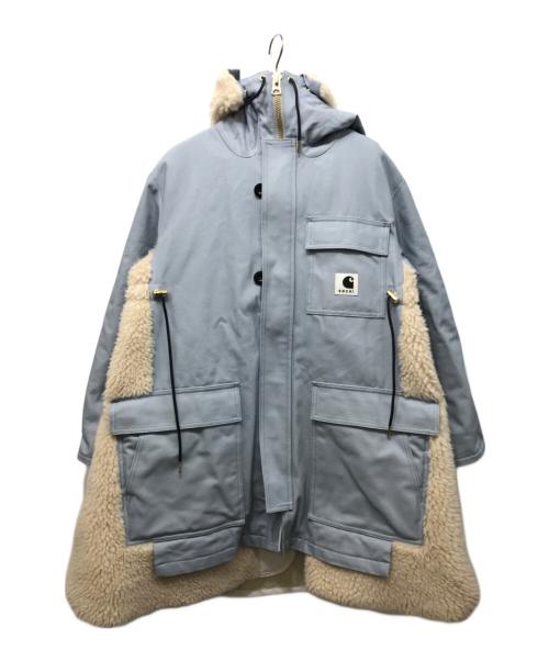 sacai（サカイ）sacai (サカイ) CARHARTT WIP (カーハート ワークインプログレス) Canvas Parka Siberian ブルー サイズ:SIZE 1の古着・服飾アイテム