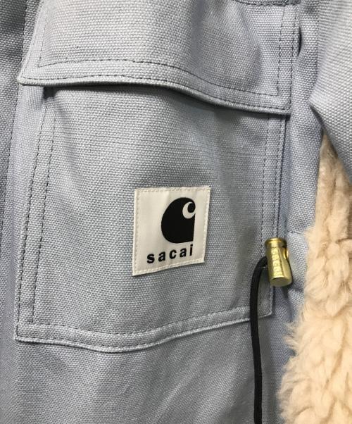 sacai（サカイ）sacai (サカイ) CARHARTT WIP (カーハート ワークインプログレス) Canvas Parka Siberian ブルー サイズ:SIZE 1の古着・服飾アイテム