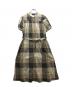 BLUE LABEL CRESTBRIDGE（ブルーレーベルクレストブリッジ）の古着「半袖ワンピース」｜ベージュ