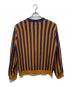 MAISON KITSUNE (メゾンキツネ) STRIPED COMFORT JUMPER ニット オレンジ×ネイビー サイズ:SIZE L：12000円