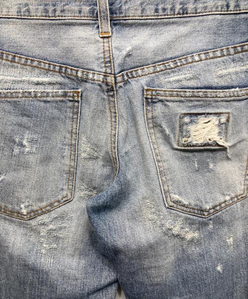 DOLCE & GABBANA（ドルチェ＆ガッバーナ）DOLCE & GABBANA (ドルチェ＆ガッバーナ) リペア加工デニムパンツ インディゴ サイズ:44の古着・服飾アイテム