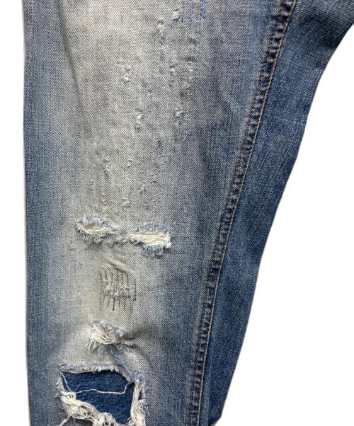 DOLCE & GABBANA（ドルチェ＆ガッバーナ）DOLCE & GABBANA (ドルチェ＆ガッバーナ) リペア加工デニムパンツ インディゴ サイズ:44の古着・服飾アイテム