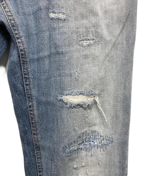 DOLCE & GABBANA（ドルチェ＆ガッバーナ）DOLCE & GABBANA (ドルチェ＆ガッバーナ) リペア加工デニムパンツ インディゴ サイズ:44の古着・服飾アイテム