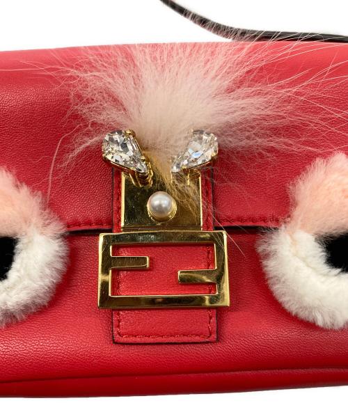 FENDI（フェンディ）FENDI (フェンディ) 2WAYマイクロバゲットモンスター レッドの古着・服飾アイテム