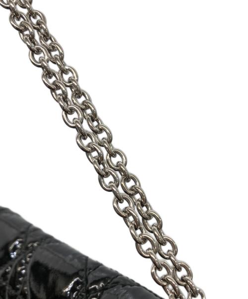 Christian Dior（クリスチャン ディオール）Christian Dior (クリスチャン ディオール) カナージュ エナメル チェーンショルダーバッグ ブラックの古着・服飾アイテム