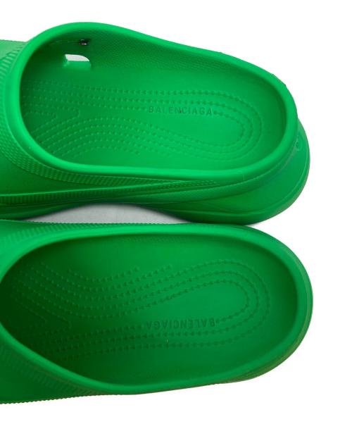 BALENCIAGA（バレンシアガ）BALENCIAGA (バレンシアガ) crocs (クロックス) プラットフォームクロッグサンダル グリーン サイズ:41の古着・服飾アイテム