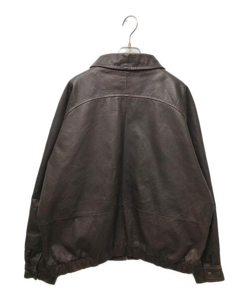 ST JOHN'S BAY（セントジョンズベイ）ST JOHN'S BAY (セントジョンズベイ) レザースイングトップ ブラウン サイズ:XLの古着・服飾アイテム