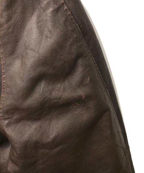 ST JOHN'S BAY（セントジョンズベイ）ST JOHN'S BAY (セントジョンズベイ) レザースイングトップ ブラウン サイズ:XLの古着・服飾アイテム