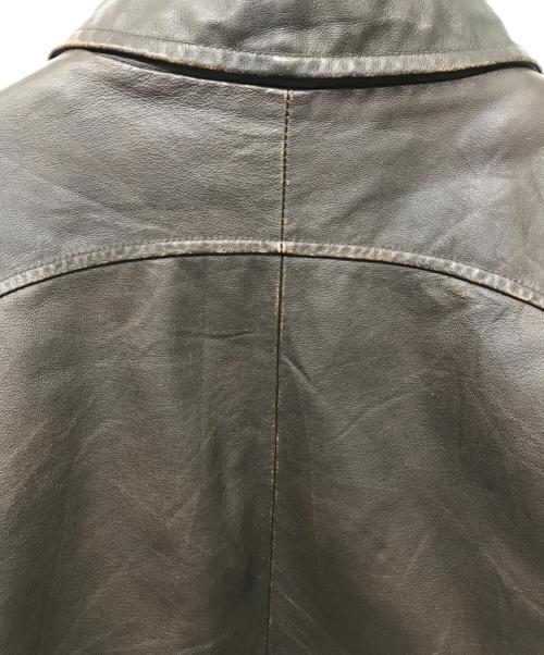ST JOHN'S BAY（セントジョンズベイ）ST JOHN'S BAY (セントジョンズベイ) レザースイングトップ ブラウン サイズ:XLの古着・服飾アイテム