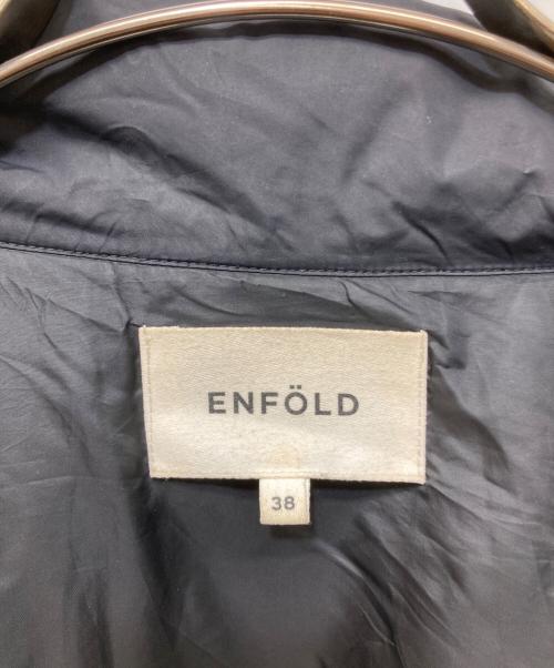 ENFOLD（エンフォルド）ENFOLD (エンフォルド) MELTON×DOWN COAT ブラック サイズ:38の古着・服飾アイテム