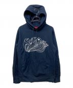 SUPREMEシュプリーム）の古着「Daniel Johnston Logo Hooded Sweatshirt」｜ネイビー
