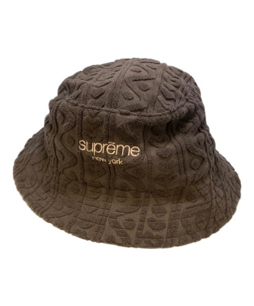 SUPREME（シュプリーム）Supreme (シュプリーム) Terry Pattern Crusher ブラウンの古着・服飾アイテム