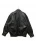 BEAMS (ビームス) ワイドフィット 4ポケット レザー ブルゾン ブラック サイズ:S：27000円
