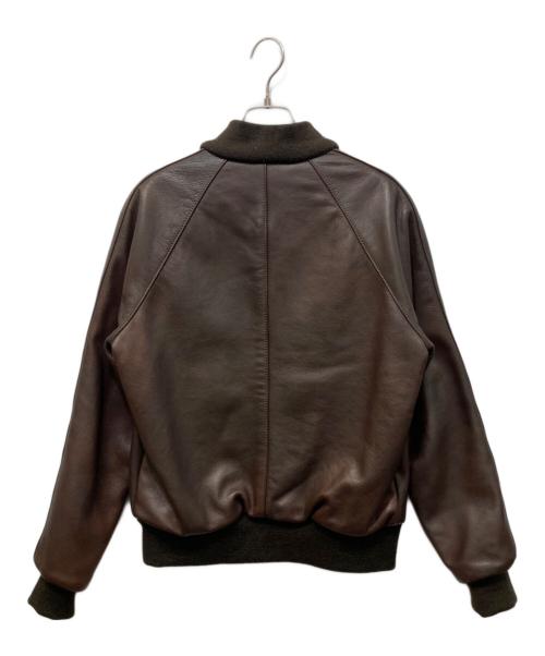 VANSON（バンソン）VANSON (バンソン) TJV レザースタジャン ブラウン サイズ:38の古着・服飾アイテム