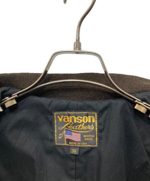 VANSON（バンソン）VANSON (バンソン) TJV レザースタジャン ブラウン サイズ:38の古着・服飾アイテム