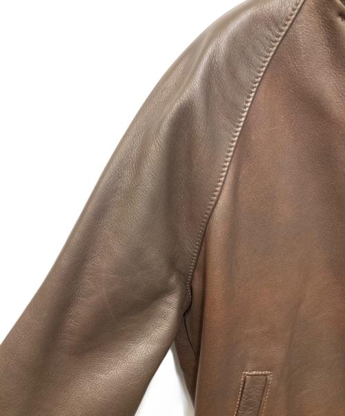 VANSON（バンソン）VANSON (バンソン) TJV レザースタジャン ブラウン サイズ:38の古着・服飾アイテム