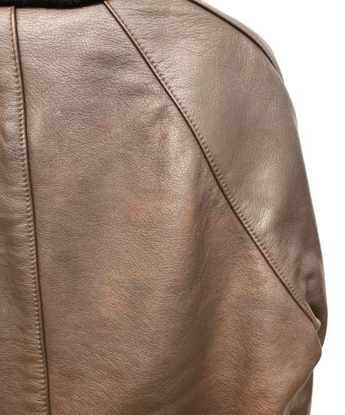 VANSON（バンソン）VANSON (バンソン) TJV レザースタジャン ブラウン サイズ:38の古着・服飾アイテム