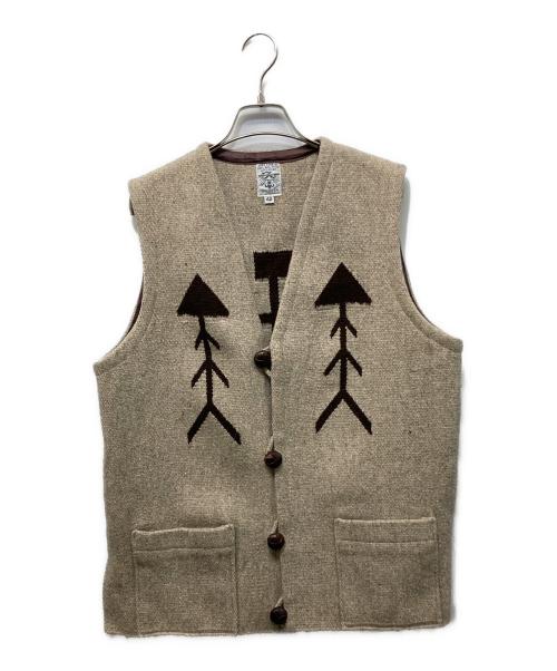 ORTEGA's（オルテガ）ORTEGA'S (オルテガ) スクエアカット チマヨベスト ベージュ サイズ:42の古着・服飾アイテム