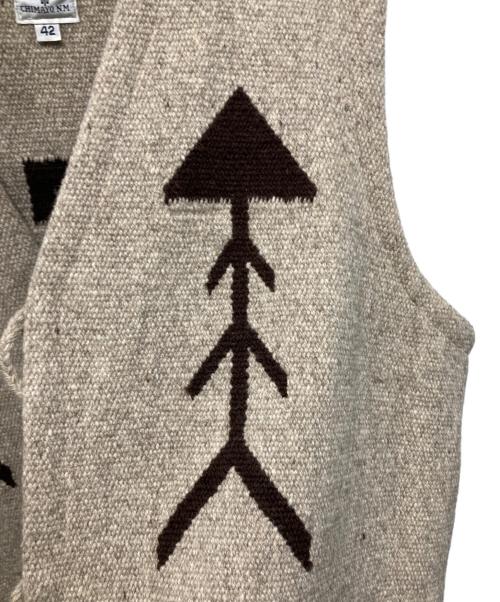 ORTEGA's（オルテガ）ORTEGA'S (オルテガ) スクエアカット チマヨベスト ベージュ サイズ:42の古着・服飾アイテム