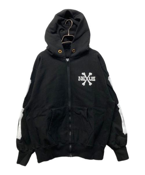 NEXUSVII（ネクサスセブン）NEXUSVII (ネクサスセブン) BONES W/S Z-HOODIE ブラック サイズ:48の古着・服飾アイテム