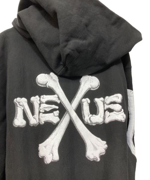 NEXUSVII（ネクサスセブン）NEXUSVII (ネクサスセブン) BONES W/S Z-HOODIE ブラック サイズ:48の古着・服飾アイテム