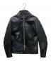666（666）の古着「LJM-9 シングルライダースジャケット」｜ブラック