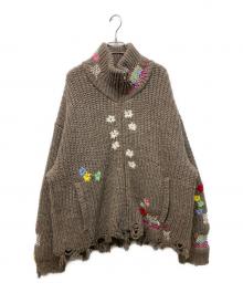 doublet（ダブレット）の古着「DARNING CUT OFF DRIVERS KNITWEAR」｜ベージュ