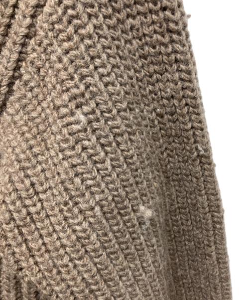 doublet（ダブレット）doublet (ダブレット) DARNING CUT OFF DRIVERS KNITWEAR ベージュ サイズ:Lの古着・服飾アイテム