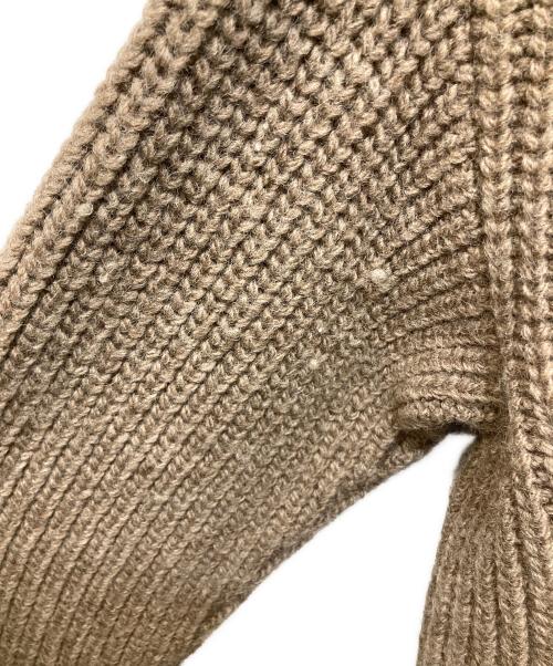 doublet（ダブレット）doublet (ダブレット) DARNING CUT OFF DRIVERS KNITWEAR ベージュ サイズ:Lの古着・服飾アイテム