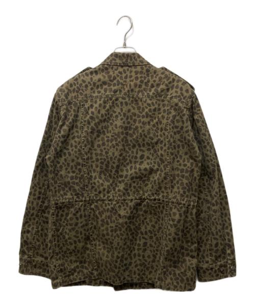 Saint Laurent Paris（サンローランパリ）Saint Laurent Paris (サンローランパリ) レオパードミリタリージャケット カーキ サイズ:46の古着・服飾アイテム
