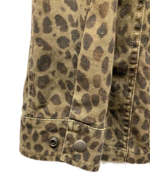 Saint Laurent Paris（サンローランパリ）Saint Laurent Paris (サンローランパリ) レオパードミリタリージャケット カーキ サイズ:46の古着・服飾アイテム