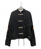 FACETASMファセッタズム）の古着「RIB CHINA JACKET」｜ブラック