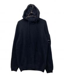 C.P COMPANY（シーピーカンパニー）の古着「FLEECE KNIT HOODIE」｜ブラック
