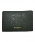 Saint Laurent Parisサンローランパリ）の古着「タイニーウォレット」｜グリーン