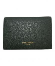 Saint Laurent Paris（サンローランパリ）の古着「タイニーウォレット」｜グリーン