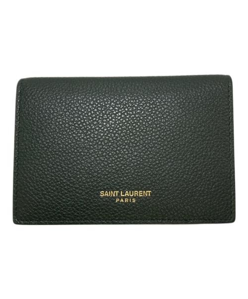 Saint Laurent Paris（サンローランパリ）Saint Laurent Paris (サンローランパリ) タイニーウォレット グリーンの古着・服飾アイテム
