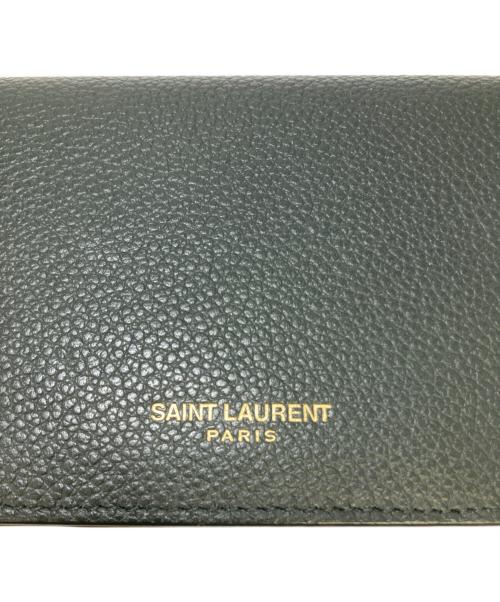 Saint Laurent Paris（サンローランパリ）Saint Laurent Paris (サンローランパリ) タイニーウォレット グリーンの古着・服飾アイテム