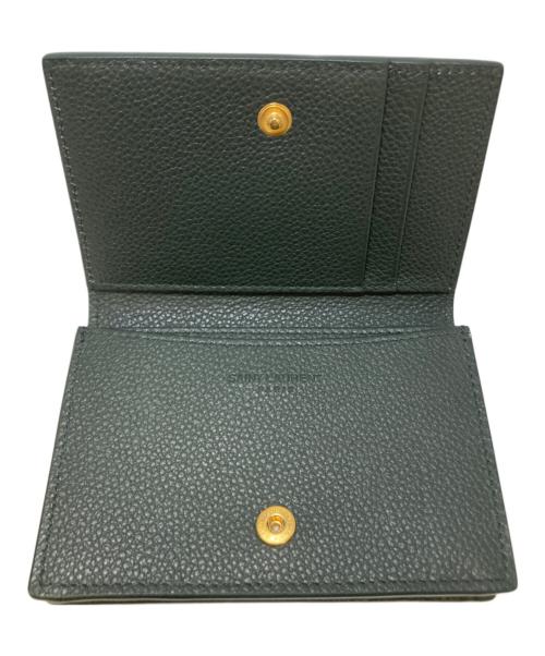 Saint Laurent Paris（サンローランパリ）Saint Laurent Paris (サンローランパリ) タイニーウォレット グリーンの古着・服飾アイテム