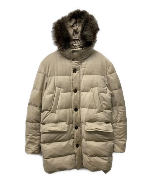 MOORER（ムーレー）MOORER (ムーレー) BARBIERI ダウンコート ベージュ サイズ:48の古着・服飾アイテム