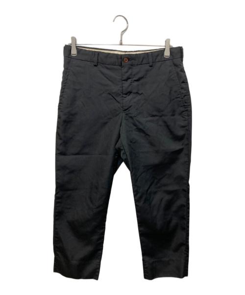 COMME des GARCONS HOMME PLUS（コムデギャルソンオムプリュス）COMME des GARCONS HOMME PLUS (コムデギャルソンオムプリュス) ポリ縮絨クロップドパンツ ブラック サイズ:Mの古着・服飾アイテム