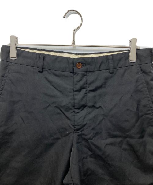 COMME des GARCONS HOMME PLUS（コムデギャルソンオムプリュス）COMME des GARCONS HOMME PLUS (コムデギャルソンオムプリュス) ポリ縮絨クロップドパンツ ブラック サイズ:Mの古着・服飾アイテム