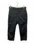 COMME des GARCONS HOMME PLUS（コムデギャルソンオムプリュス）の古着「ポリ縮絨クロップドパンツ」｜ブラック