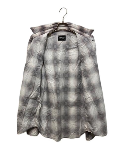 NUMBER (N)INE（ナンバーナイン）NUMBER (N)INE (ナンバーナイン) オンブレチェック ウエスタンシャツ グレー サイズ:3の古着・服飾アイテム