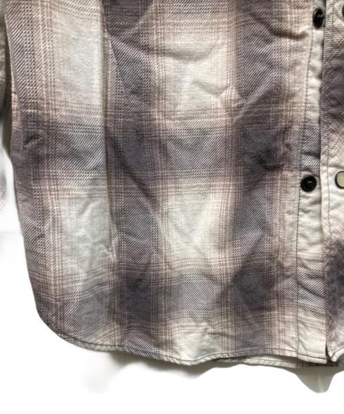 NUMBER (N)INE（ナンバーナイン）NUMBER (N)INE (ナンバーナイン) オンブレチェック ウエスタンシャツ グレー サイズ:3の古着・服飾アイテム
