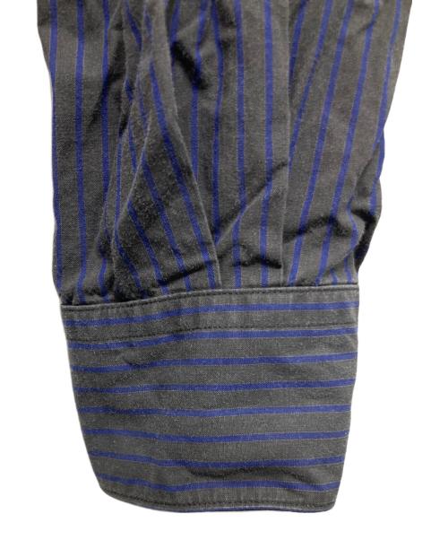 GAULTIER HOMME（ゴルティエオム）GAULTIER HOMME (ゴルティエオム) ストライプシャツ グレー サイズ:46の古着・服飾アイテム