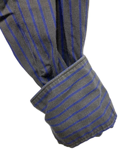 GAULTIER HOMME（ゴルティエオム）GAULTIER HOMME (ゴルティエオム) ストライプシャツ グレー サイズ:46の古着・服飾アイテム