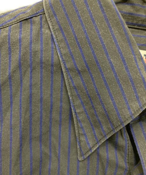 GAULTIER HOMME（ゴルティエオム）GAULTIER HOMME (ゴルティエオム) ストライプシャツ グレー サイズ:46の古着・服飾アイテム