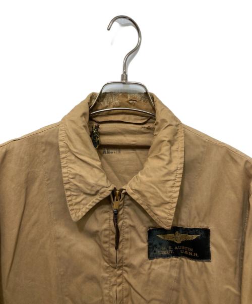 U'S NAVY（ユーエスネイビー）U'S NAVY (アメリカ海軍) M421A サマーフライトジャケット ベージュ サイズ:不明の古着・服飾アイテム