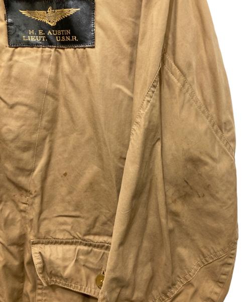 U'S NAVY（ユーエスネイビー）U'S NAVY (アメリカ海軍) M421A サマーフライトジャケット ベージュ サイズ:不明の古着・服飾アイテム