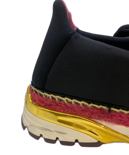 DOLCE & GABBANA（ドルチェ＆ガッバーナ）DOLCE & GABBANA (ドルチェ＆ガッバーナ) フラワービジュー ローカットスニーカー ブラック サイズ:不明の古着・服飾アイテム